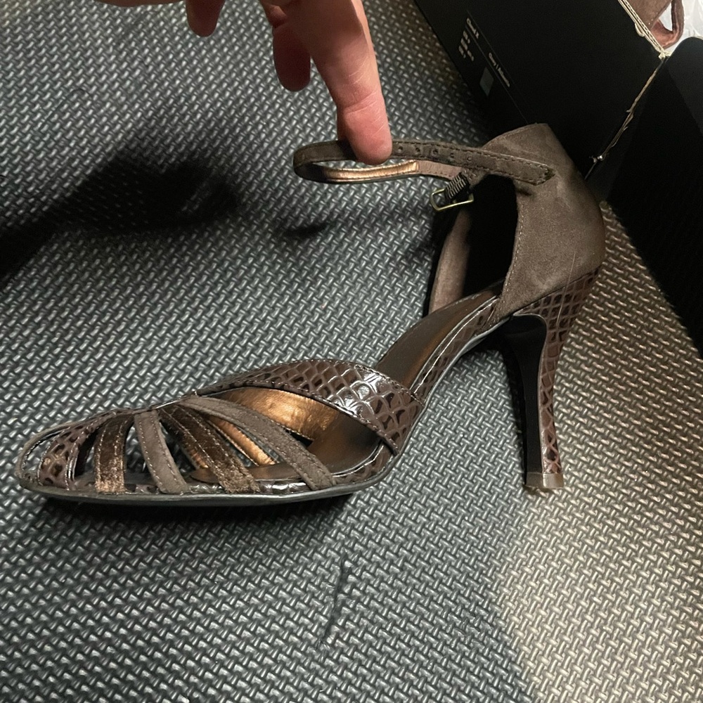Carlos Santana ankle strap heel